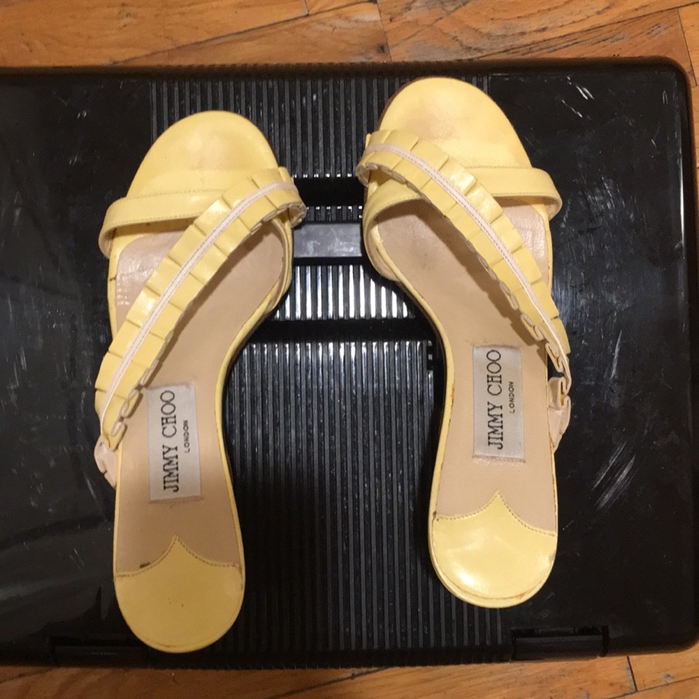 Jimmy Choo yellow sandals